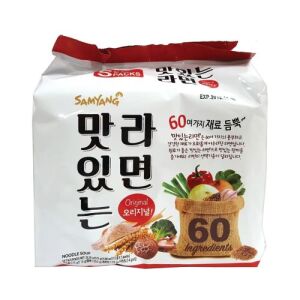 Samyang Ramen aux légumes assortis (soupe de nouilles instantanées) 5 sachets