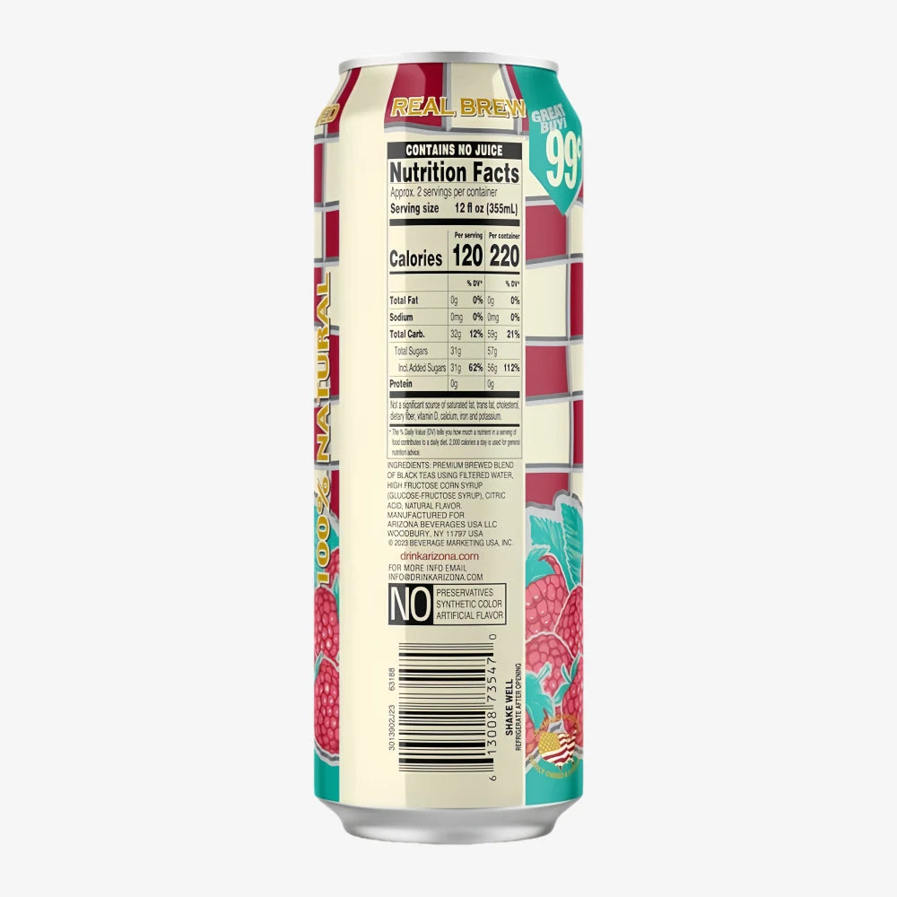 Raspberry Arizona Tea ARIZONA Iced Tea with Raspberry 650ml – Axia Station