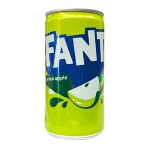 Fanta Soda Drink (Green Apple Flavor) (Iraq) 185ml
