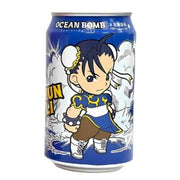 Ocean Bomb Street Fighter Chun Li Sparkling  (Peach Flavor) 330ml