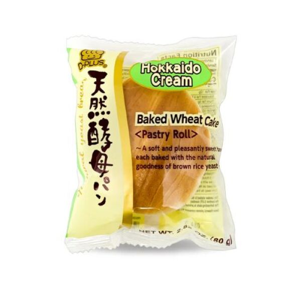 D-PLUS Baked Wheat Cake Hokkaido Cream Flavor 80g