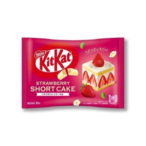 Nestle KitKat Strawberry Short Cake Chocolate Mini Wafer Bar 10 Pcs