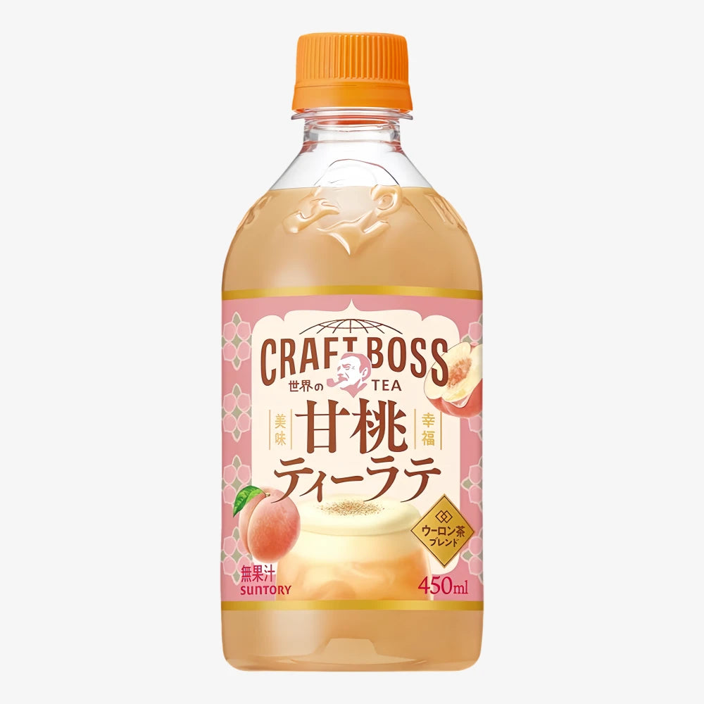 SUNTORY Craft Boss Peach Tea Latte 450ml