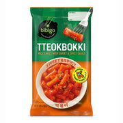 CJ Bibigo Tteokbokki - Gâteau de riz à la sauce aigre-douce et épicée 360 ​​g