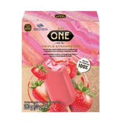 ETE Coconut Milk Frozen Dessert Bar with Strawberry Coated and Strawberry Sauce 4pcs