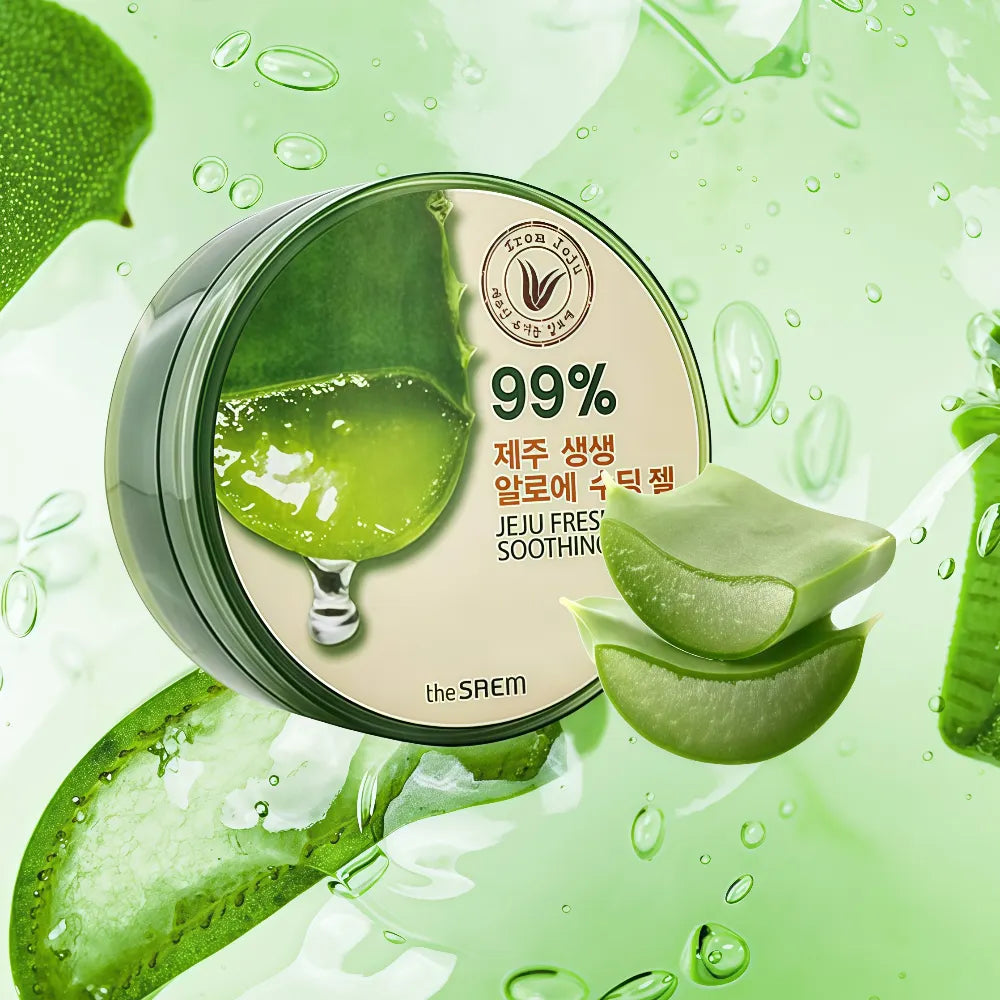 THE SAEM Jeju Fresh Soothing Aloe Gel 99%