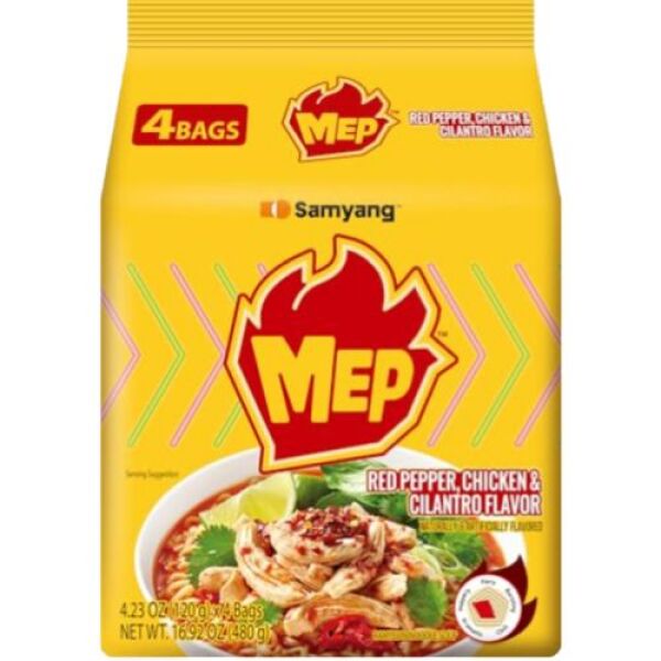 Samyang Meptang Ramen au poulet et poivron rouge 120 g x 4