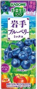 KAGOME Vegetable 100 Mixed Blueberry Juice 200ml