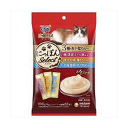 Friandises gourmandes pour chats Unicharm 3 étoiles (3 saveurs) - Thon + Poulet + Pétoncle (6 g × 18 sachets) 108 g