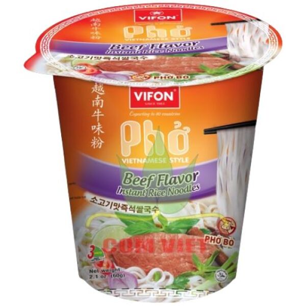 Nouilles de riz instantanées Vifon Pho saveur bœuf 60 g