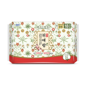 Serviettes hygiéniques LG Herbal de Corée du Sud 25 cm (18 pièces)