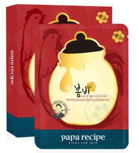 Papa Recipe Bombee Ginseng Red Honey Oil Mask Pack 10Pcs