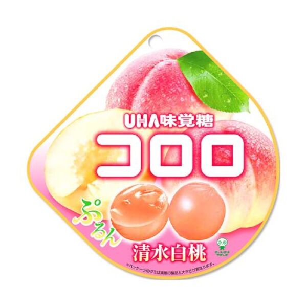 UHA Kororo Jus de Fruit Gummy (Pêche Blanche) 40g