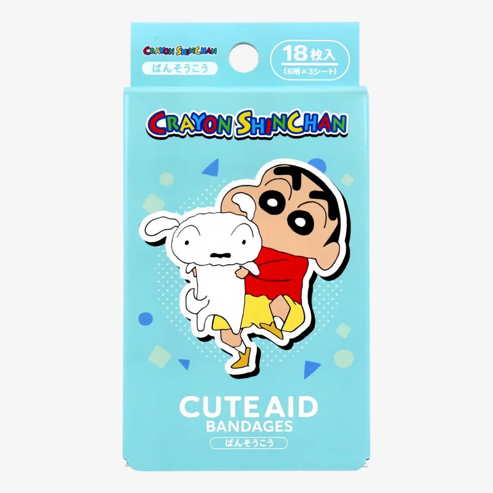 SANTAN Emergency Bandages Crayon Shinchan Blue 18pcs