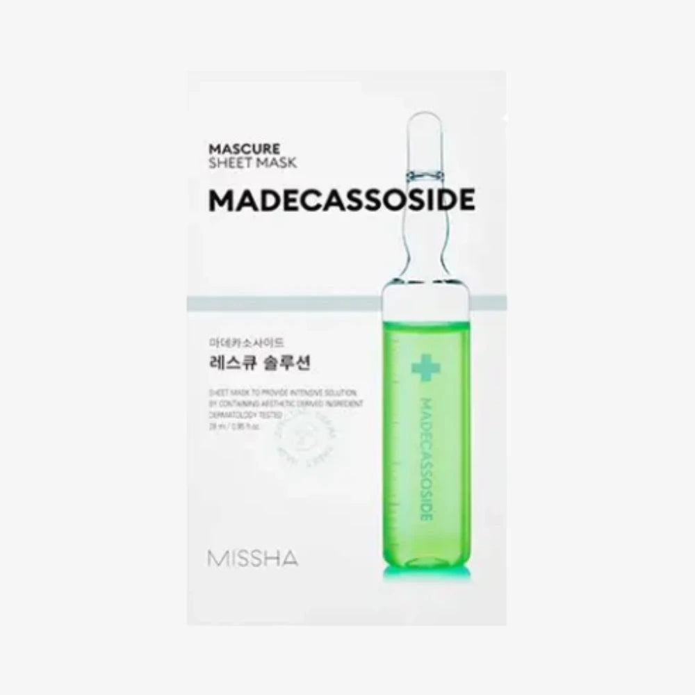 MISSHA Mascure Rescue Solution Sheet Mask Madecasoside 27ml