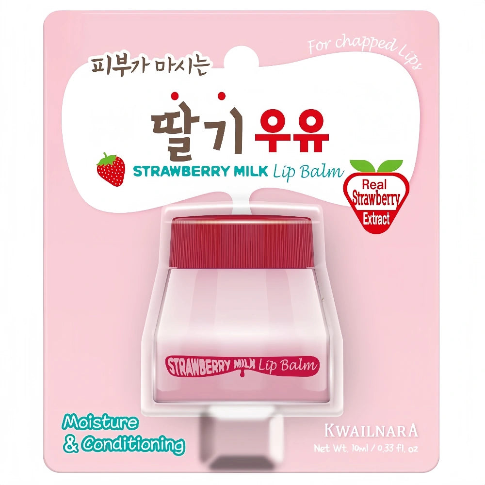 KWAILNARA Strawberry Milk Lip Balm