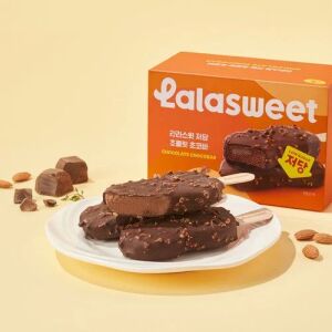 LALASWEET Chocolate Choco Ice Cream Bar 90ml*4