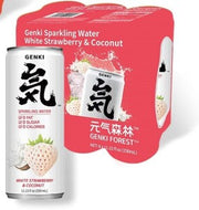 GENKI FOREST- White Strawberry Flavored Soda Drink 6*330ML
