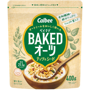 CALBEE Baked Oats Nuts and Seeds 400g