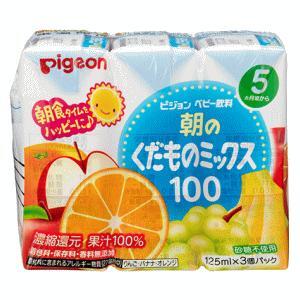 PIGEON Morning Fruit Mix 125ml x 3