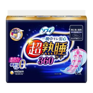 SOFY Overnight Sanitary Pad 36cm 6pcs