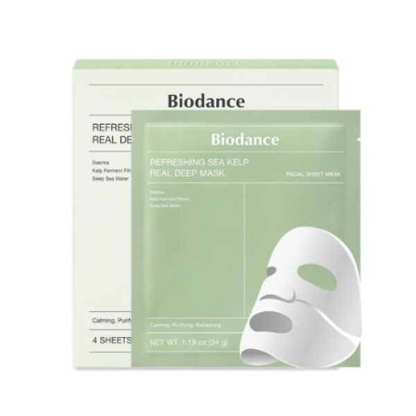 BIODANCE Refreshing Sea Kelp Real Deep Mask 4pcs