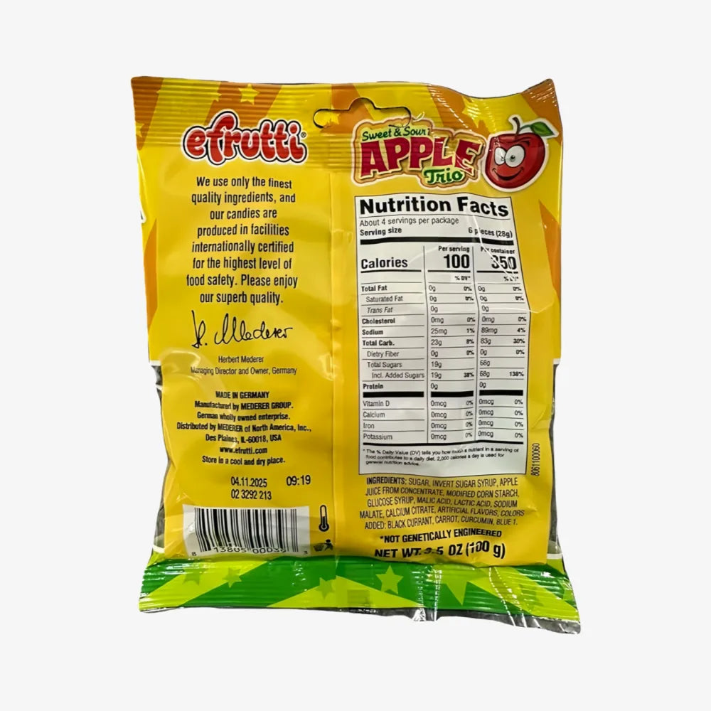 EFRUTTI Sweet & Sour Apple Trio 100g