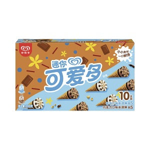 Mini cornets de glace saveur vanille et chocolat (20 g x 10)
