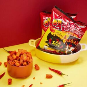 Samyang Extreme Zzaldduck Snack 2xSpicy Hot Korean Crispy Snacks Hala 80g