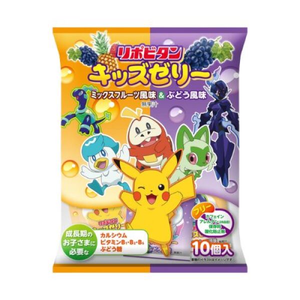 Taisho Pokemon Fruit Jelly Mixed & Grape Flavor 160g