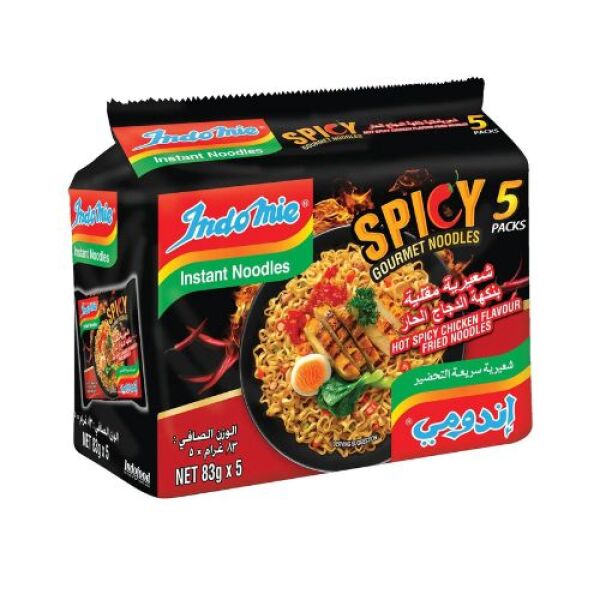 INDOMIE Mi Goreng Fried Noodles (Hot Spicy Chicken) (5 Pack)