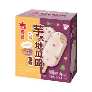 I-MEI ICE BAR Taro Milk with Sweet Potato Ball 280g