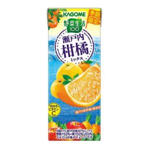 KAGOME Yasai Seikatsu 100 Jus de Fruits Jus d'Agrumes Kanainai 195ml
