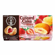 LOTTE Custard Cake (Strawberry Flavor) 6 pcs