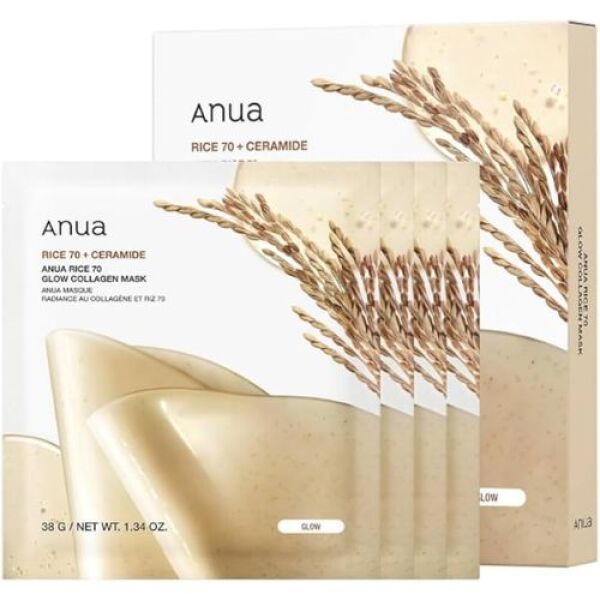 Anua Rice 70 Glow Collagen Mask 38g
