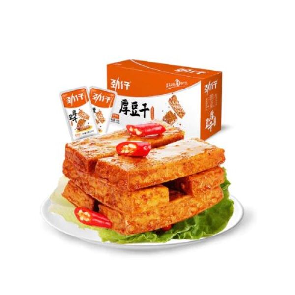 JINGZAI Spiced Tofu Snack Hot & Spicy 400g
