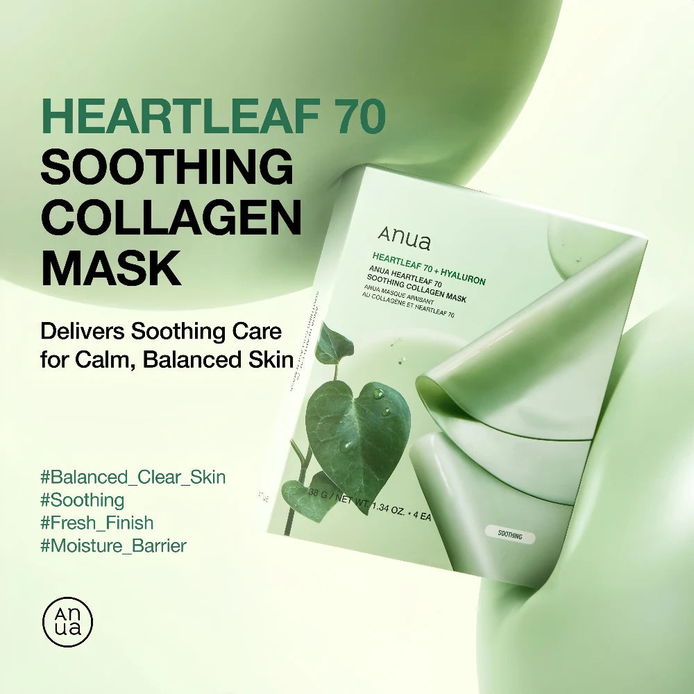 Anua Heartleaf 70 Soothing Collagen Mask - 1pc