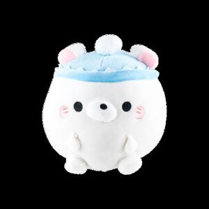 RILAKKUMA ## Peluche Ours Polaire Roulant pour les Fêtes M