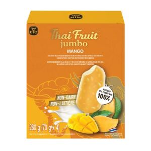 ETE Coconut Milk Frozen Dessert Bar With Mango Coconut Milk& Mung Bean Coated 4pcs