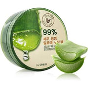 THE SAEM Gel d'aloe vera frais de Jeju, gel apaisant en tube 99 %, 300 ml