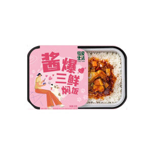 Zhiai Life Sauce Stir-Fried Three Fresh Braised Rice 222g