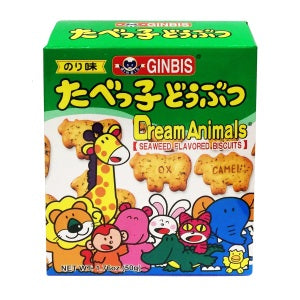 Biscuits GINBIS Dream Animals (saveur algues) 50 g