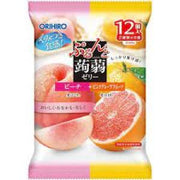 ORIHIRO Konjac Jelly White Peach Pink Grapefru Flavor