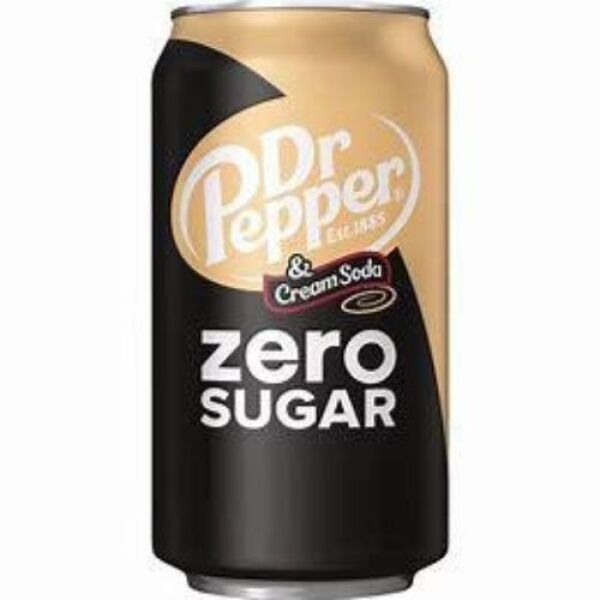 Soda à la crème Dr Pepper sans sucre 355 ml