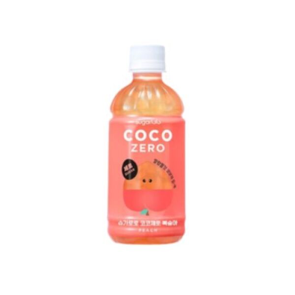 Boisson Coco Zero de SUGARLOLO (saveur pêche) 340 ml