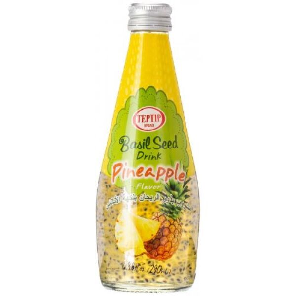 TEPTIP Basil Seed Drink Pineapple Flavor 290ml