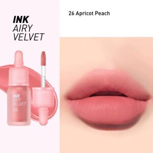 PERIPERA -- Ink Airy Velvet Lip Tint 026 Apricot Peach