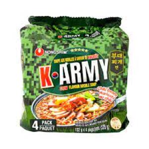 Ramyun au ragoût de l'armée K (piment)