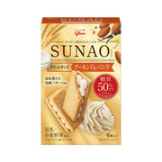 GLICO Sunao Cream Sandwich Almond Vanilla 6 pc