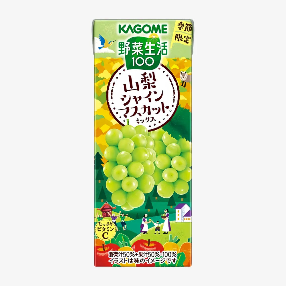 KAGOME Vegetable Mixed Muscat Juice 195ml